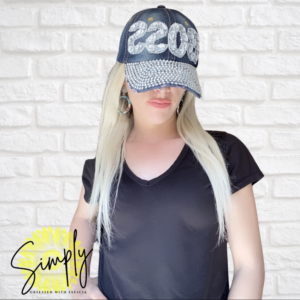 Boss Rhinestone Baseball Cap